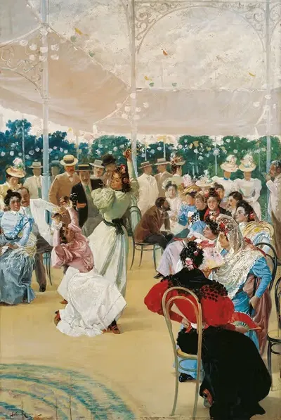 Кордобская ярмарка by Хулио Ромеро де Торрес, 1899-1900 — digital art print download