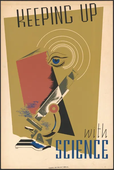 Keeping up with science by Shari Weisberg, 1936-1939 — digital art print download