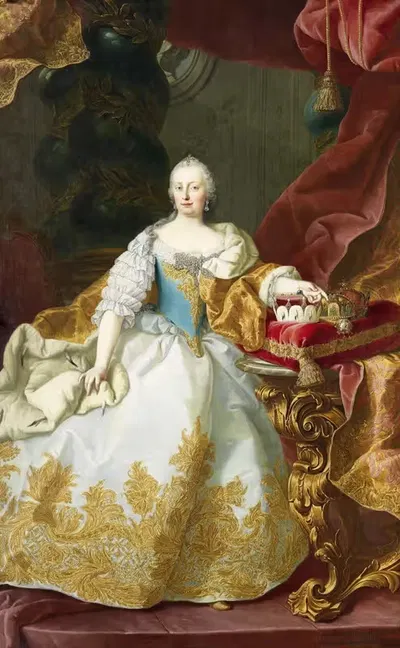Мария Терезия с Иосифом II в детстве by Мартин ван Мейтенс, 1744 — digital art print download