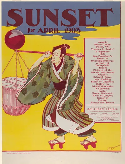 Sunset Magazine, April by William Stevens, 1903 — digital art print download