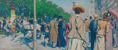 Сирк-Экке (Кольцевая улица) by Максимилиан Ленц, 1900 — digital art print download