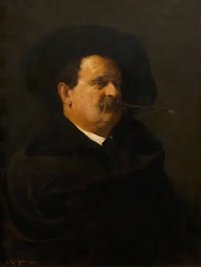 Иосиф Цюрних, художник-животновод by Карл Рудольф Хубер, 1884 — digital art print download