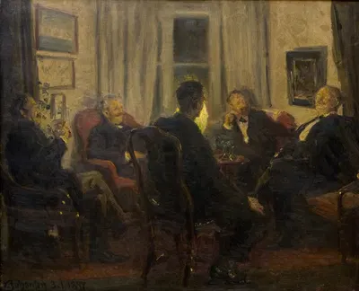 Среди художников by Вигго Йохансен, 1897 — digital art print download