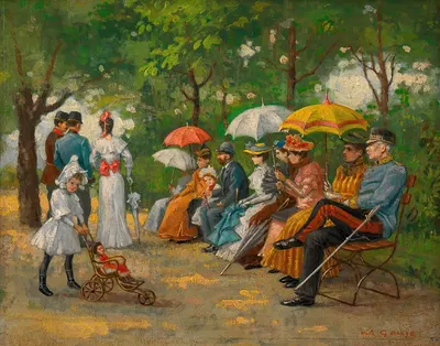 Die Lästerallee im Wiener Prater by Wilhelm Gause — digital art print download