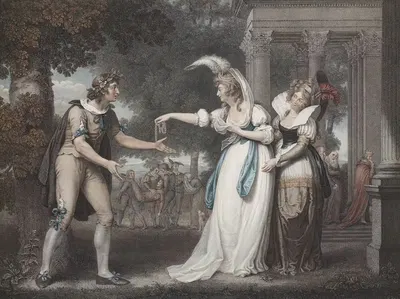 As You Like It, Act I Scene II by After John Downman, 1800 — digital art print download