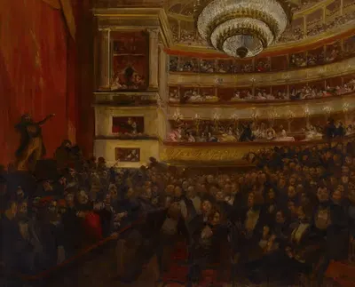 La première d'Hernani. Avant la bataille by Albert Besnard, 1903 — digital art print download