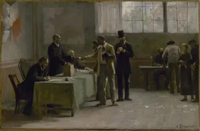 Всеобщее избирательное право by Альфред Анри Брамтот, 1889 — digital art print download