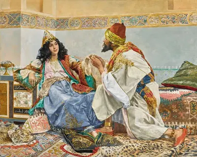 A gift for the favourite by Antonio Fabrés — digital art print download