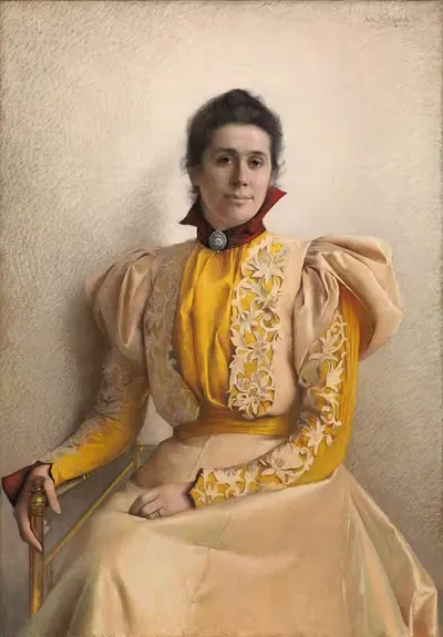 Портрет Мартине Каппелен Хьорта by Аста Нёррегаард, 1897 — digital art print download