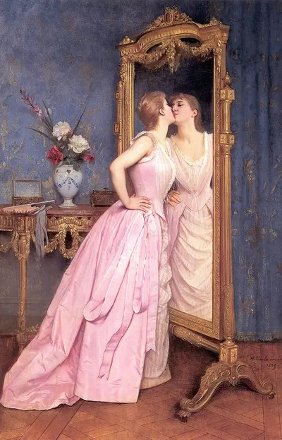 Тщеславие by Огюст Тулмуш, 1870 — digital art print download