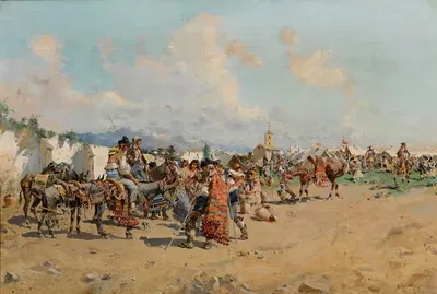 Сельская ярмарка by Бальдомер Галофре и Хименес — digital art print download