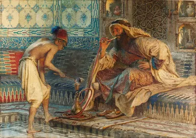 Нargileh by Карл Хааг, 1875 — digital art print download