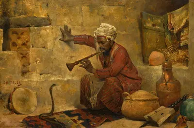 The snake charmer by Charles Wilda — digital art print download