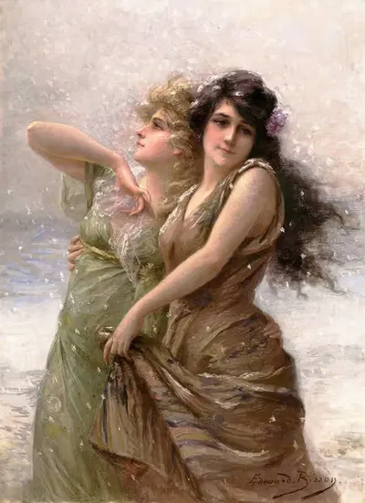 Зима by Эдуар Биссон, 1890-1910 — digital art print download