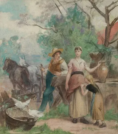 Молодежь by Эдуар Вимон, 1889 — digital art print download