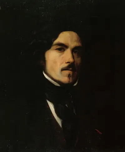 Портрет Эжена Делакруа (1798-1863), художника by Эмиль Шампмарти, 1798-1863 — digital art print download