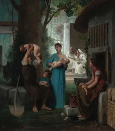 La famille by Émile Lévy, 1876 — digital art print download