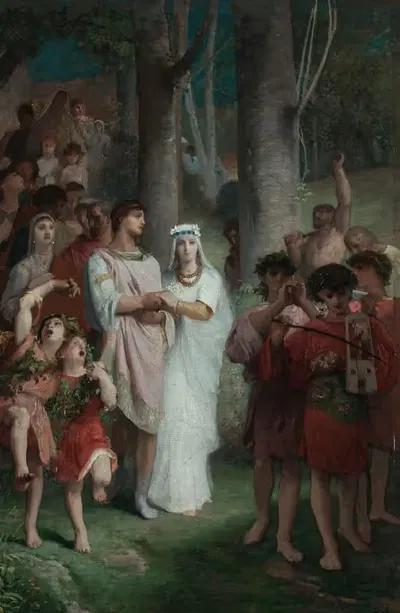 Le mariage by Émile Lévy, 1876 — digital art print download