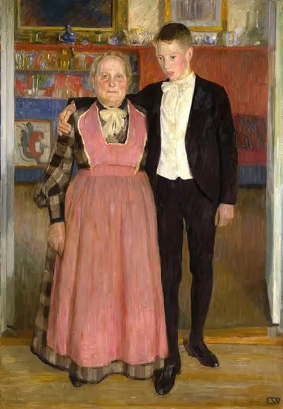 Старая няня by Эрик Веренскиольд, 1906-1909 — digital art print download