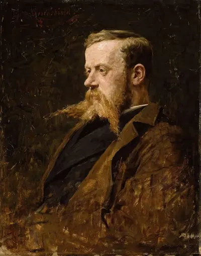 Портрет художника Николая Ульфстена by Эрик Веренскиольд, 1882 — digital art print download