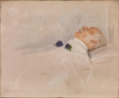 Профессор О.Й. Брох на государственном похороне by Эрик Веренскиольд, 1889 — digital art print download