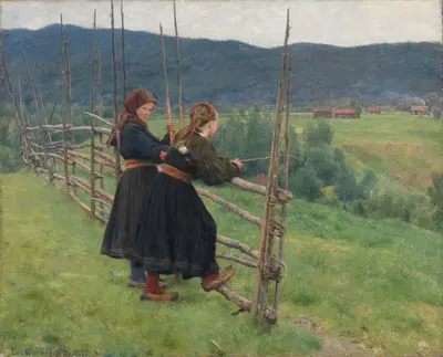 Сентябрь by Эрик Веренскиольд, 1883 — digital art print download