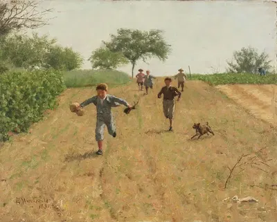 Забавы by Эрик Веренскиольд, 1881 — digital art print download
