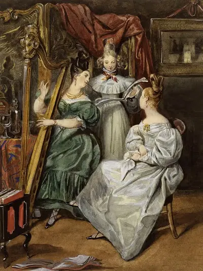 Концерт by Южен Девериа, 1829 — digital art print download