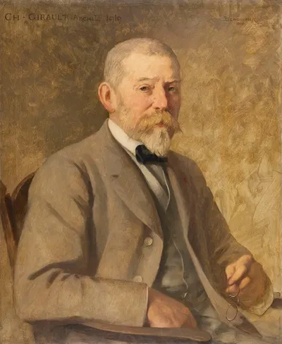 Портрет архитектора Шарля Луи Жиральта (1851-1932) by Франсуа Шоммер, 1851-1932 — digital art print download