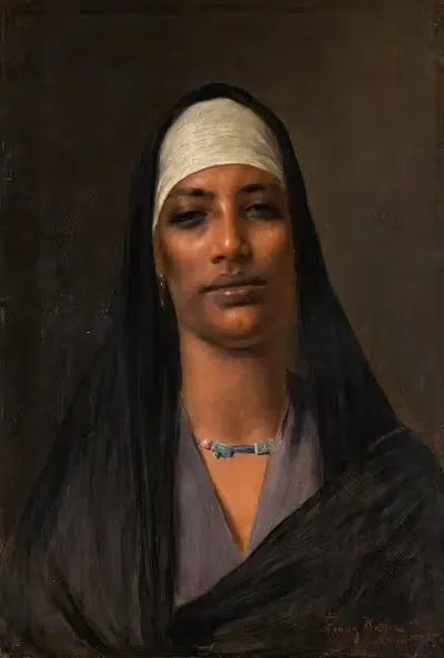 Египтянка с ожерельем из лазурита by Франц Ксавер Кослер, 1895 — digital art print download