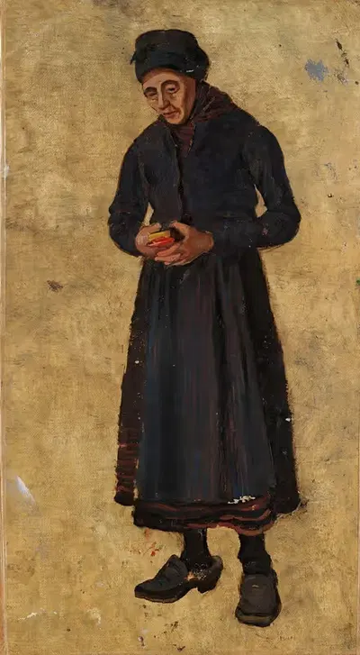 Woman with Hymnbook by Frederik Collett — digital art print download