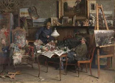 Из моего ателье by Фредрик Колстё, 1884 — digital art print download