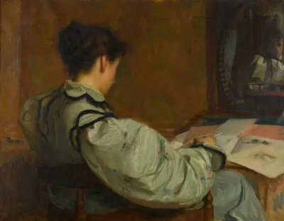 Мисс Элис Уотсон, сестра художника by Джордж Спенсер Уотсон, 1894 — digital art print download