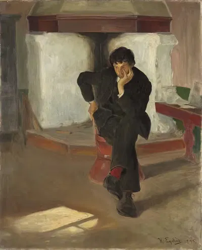 Мечтатель by Хальддан Эгедиус, 1895 — digital art print download