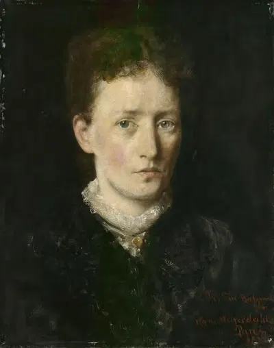 Portrait of Karen Marie Bætzmann by Hans Heyerdahl, 1880 — digital art print download