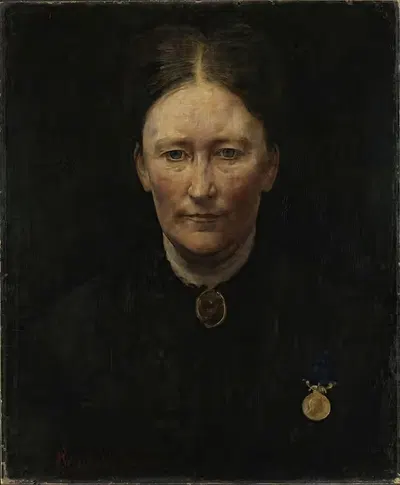 Portrait of the Actress Laura Gundersen by Hans Heyerdahl, 1879 — digital art print download