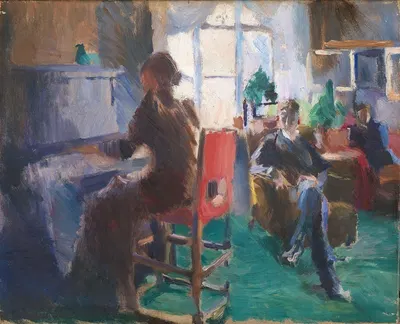 By the Piano by Harriet Backer, 1894 — digital art print download