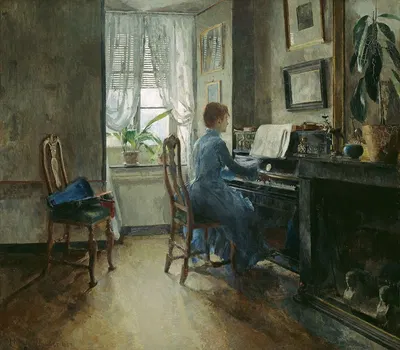 Chez moi by Harriet Backer, 1887 — digital art print download