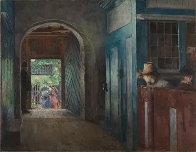Christening in Tanum Church by Harriet Backer, 1892 — digital art print download