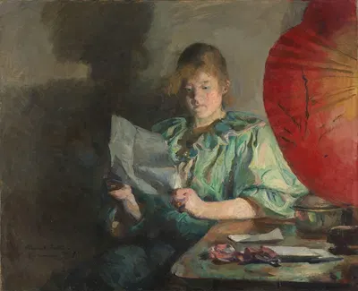 Evening, Interior by Harriet Backer, 1890 — digital art print download