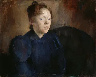 Portrait of Nenna Janson Nagel, b. Backer Lunde by Harriet Backer, 1892 — digital art print download
