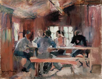 Study for Card Players by Harriet Backer, 1893 — digital art print download