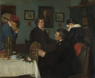 The Farewell by Harriet Backer, 1878 — digital art print download
