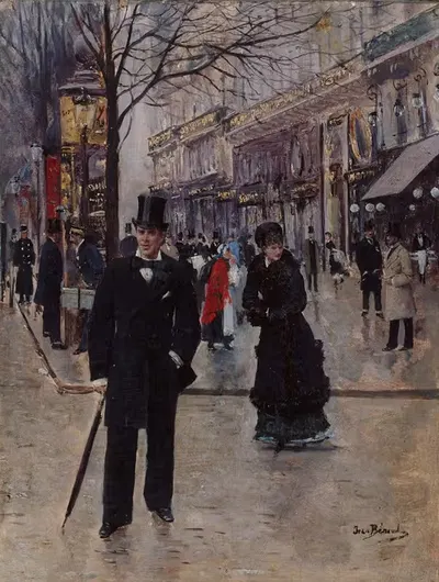 На бульваре by Жан Бера, 1880 — digital art print download