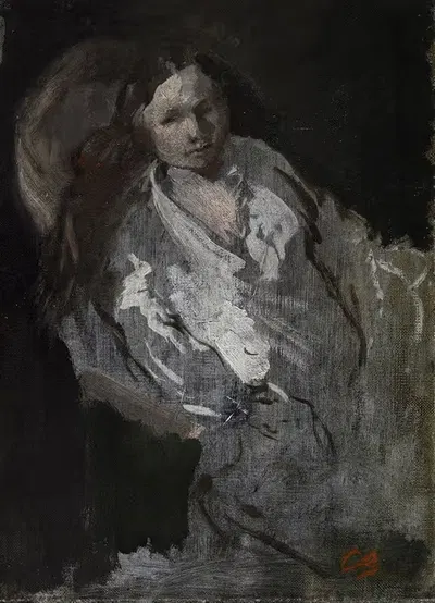 Мадам Карпо в домашней одежде by Жан-Батист Карпо, 1873-1874 — digital art print download