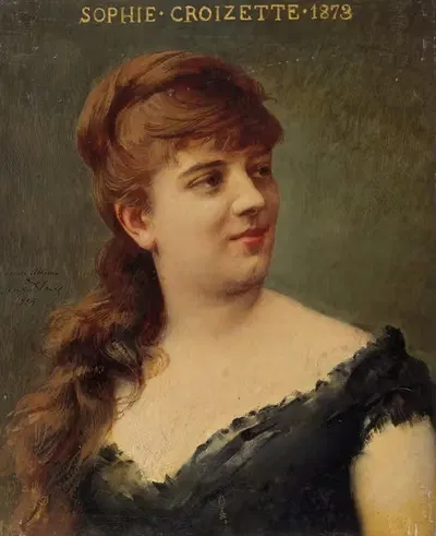Портрет Софи Круазет (1847-1901), члена Комедии-Франсез by Жозеф Блан, 1847-1901 — digital art print download