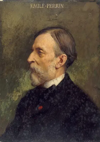 Портрет Эмиля Перрена (1814-1885), администратора Комедии-Франсез by Жозеф Блан, 1814-1885 — digital art print download