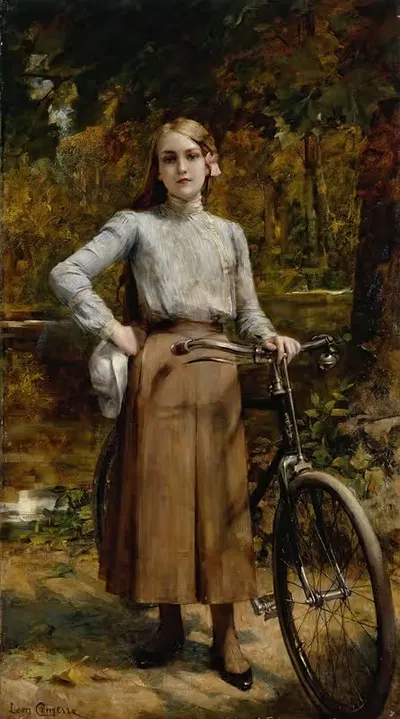 Велосипед в Везине by Леон Франсуа Комерр, 1903 — digital art print download