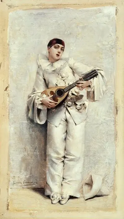 Пьеро by Леон Франсуа Комерр, 1884 — digital art print download
