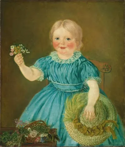 Portrait of Caroline Steen Torshaug by Matthias Stoltenberg, 1862 — digital art print download